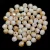 Czech Firepolished Round Glass Bead - White Latte Bronze Luster - 3mm