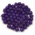 Cseh csiszolt golyó gyöngy - Chalk White Vivid Purple- 3mm