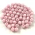 Czech Firepolished Round Glass Bead - Chalk White Milky Light Amethyst - 3mm