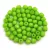 Cseh csiszolt golyó gyöngy - Chalk White Vivid Mint - 3mm