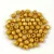 Czech Firepolished Round Glass Bead - Chalk Gold Terracotta - 3mm