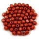 Czech Firepolished Round Glass Bead - Chalk Purple Terracotta - 3mm