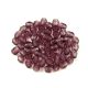 Czech Firepolished Round Glass Bead - Amethyst - 3mm