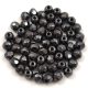 Czech Firepolished Round Glass Bead - hematit-3mm