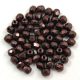 Czech Firepolished Round Glass Bead - Eggplant bronze - 3mm