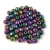 Czech Firepolished Round Glass Bead - metallic purple iris-3mm