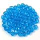 Czech Firepolished Round Glass Bead - Aquamarine - 3mm