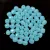 Czech Firepolished Round Glass Bead - Opal Inocent Blue - 3mm