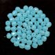 Czech Firepolished Round Glass Bead - Opal Inocent Blue - 3mm