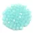 Czech Firepolished Round Glass Bead - Opal Turquoise Green - 3mm
