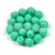Czech Firepolished Round Glass Bead - opaque turquoise - 3mm