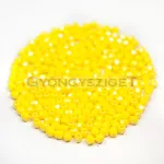 Czech Firepolished Round Glass Bead - Opal Yellow - 3mm