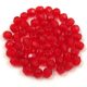 Czech Firepolished Round Glass Bead - red-3mm