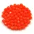 Czech Firepolished Round Glass Bead - light orange - 3mm