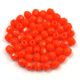Cseh csiszolt golyó gyöngy - világos narancs - 3mm