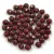 Czech Firepolished Round Glass Bead - Opaque Red Travertin - 3mm