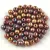 Czech Pressed Round Glass Bead - Crystal Yellow Gold Iris - 3mm