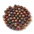 Czech Pressed Round Glass Bead - Crystal Violet Iris - 3mm