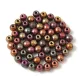 Czech Pressed Round Glass Bead - Crystal Violet Iris - 3mm