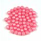 Czech Pressed Round Glass Bead - pearl shine light pink - 3mm