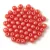 Czech Pressed Round Glass Bead - gold shine rose - 3mm