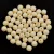 Czech Pressed Round Glass Bead - Alabaster Vanilia - 3mm