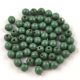 Czech Pressed Round Glass Bead - Alabaster Green - 3mm