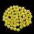Czech Pressed Round Glass Bead -  White Opal Yellow Matte - 3mm