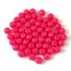 Czech Pressed Round Glass Bead -  Alabaster Vivid Pink - 3mm