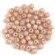 Czech Pressed Round Glass Bead -  Milky Brown - 3mm