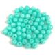 Czech Pressed Round Glass Bead -  Milky Turquoise Green - 3mm