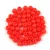 Czech Pressed Round Glass Bead -  Alabaster Vivid Orange - 3mm
