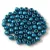 Czech Pressed Round Glass Bead - saturated metallic shaded spruce - 3mm