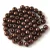 Czech Pressed Round Glass Bead -  bronze - 3mm