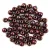 Czech Pressed Round Glass Bead - Eggplant Bronze Iris - 3mm