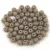 Czech Pressed Round Glass Bead - Opaque Gray - 3mm
