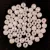 Czech Pressed Round Glass Bead - Opal Rose AB - 3mm