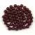 Czech Pressed Round Glass Bead - Siam - 3mm