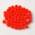 Czech Pressed Round Glass Bead - opaque orange -3mm