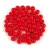 Czech Pressed Round Glass Bead - Opaque Red -3mm