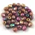 Czech Firepolished Round Glass Bead - Crystal Iris Gold - 4mm