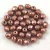 Czech Firepolished Round Glass Bead - Matt Copper - 4mm