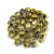 Cseh csiszolt golyó gyöngy - crystal half amber -4mm