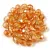 Czech Firepolished Round Glass Bead - Crystal Peach Rainbow - 4mm
