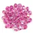 Czech Firepolished Round Glass Bead - Fuchsia Lined Crystal AB - 4mm