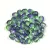Czech Firepolished Round Glass Bead - tanzanite peridot blend - 4mm
