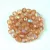 Czech Firepolished Round Glass Bead - Crystal Orange Rainbow - 4mm