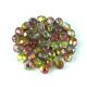 Czech Firepolished Round Glass Bead - Crystal Magic Ruby - 4mm
