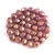 Czech Firepolished Round Glass Bead - opal purple-bronzee luster-4mm