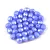Czech Firepolished Round Glass Bead - Pastel light blue - 4mm